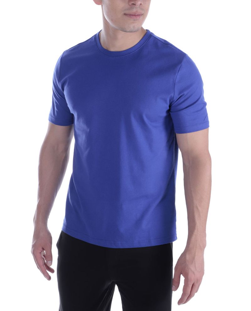 104731481-Camiseta-deportiva-Teammate-azul-solida-para-hombre