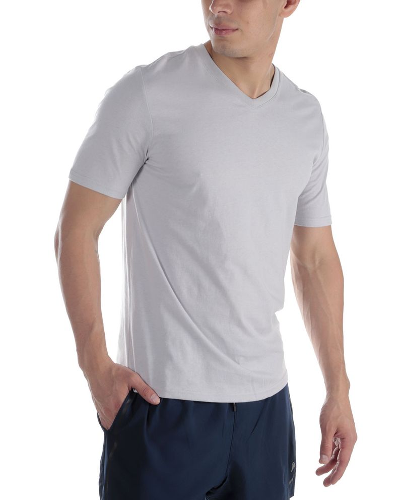104731513-Camiseta-deportiva-Teammate-gris-solida-para-hombre
