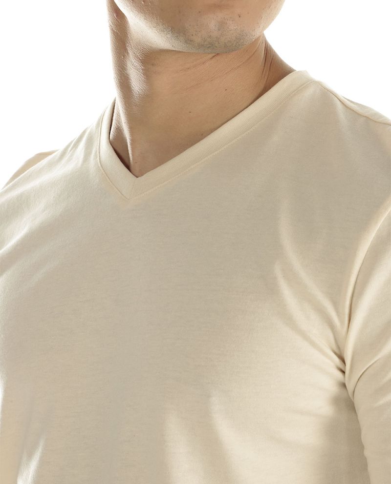 104731533-Camiseta-deportiva-Teammate-beige-solida-para-hombre