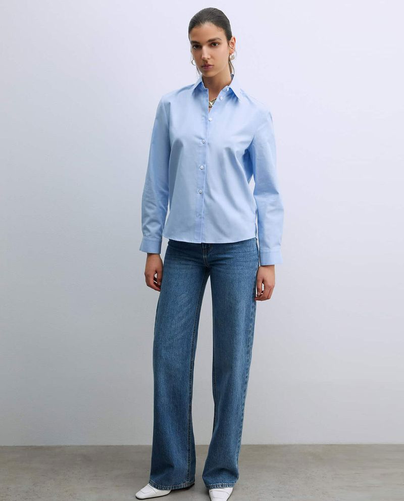 104881562-Blusa-Sfera-camisera-celeste-manga-larga-para-mujer
