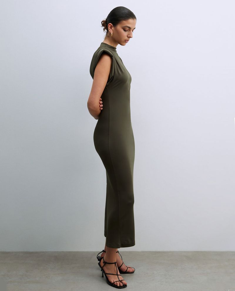 104881638-Vestido-Sfera-midi-verde-mangas-cortas-para-mujer