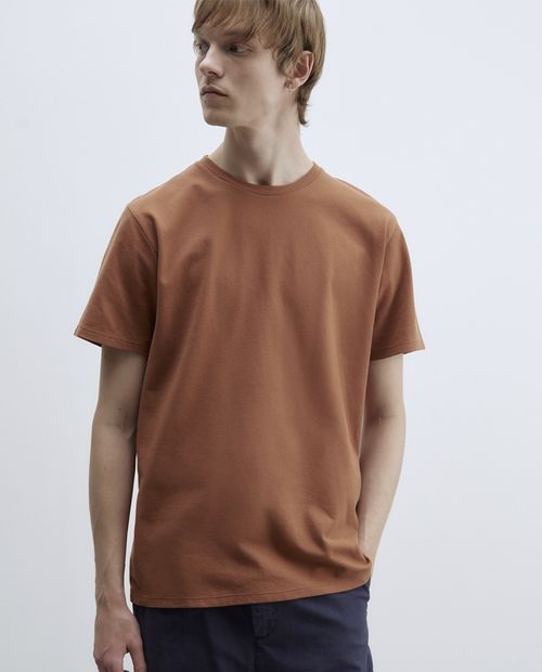 Camiseta Sfera anaranjada texturizada para hombre