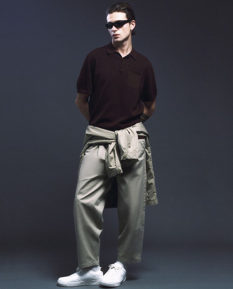 104875712-Camisa-polo-Sfera-color-vino-texturizada-para-hombre