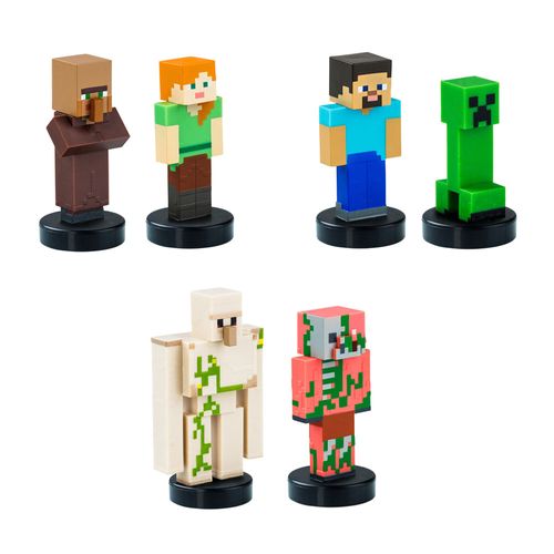 Minecraft Stamper Pack 2 Figuras Coleccionables 5 cm Surtido 1 Pieza