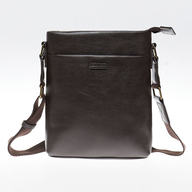 Bolso Sfera café tipo cuero para hombre