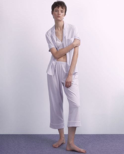 Pijama con pantalón Sfera morado lila para mujer