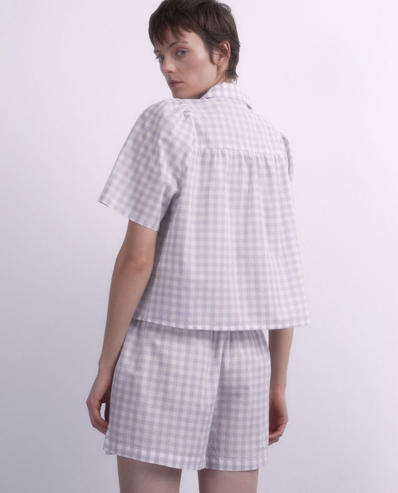 104871835-Pijama-con-short-Sfera-cuadriculada-para-mujer
