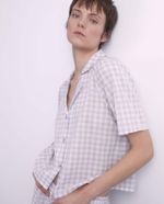 104871835-Pijama-con-short-Sfera-cuadriculada-para-mujer