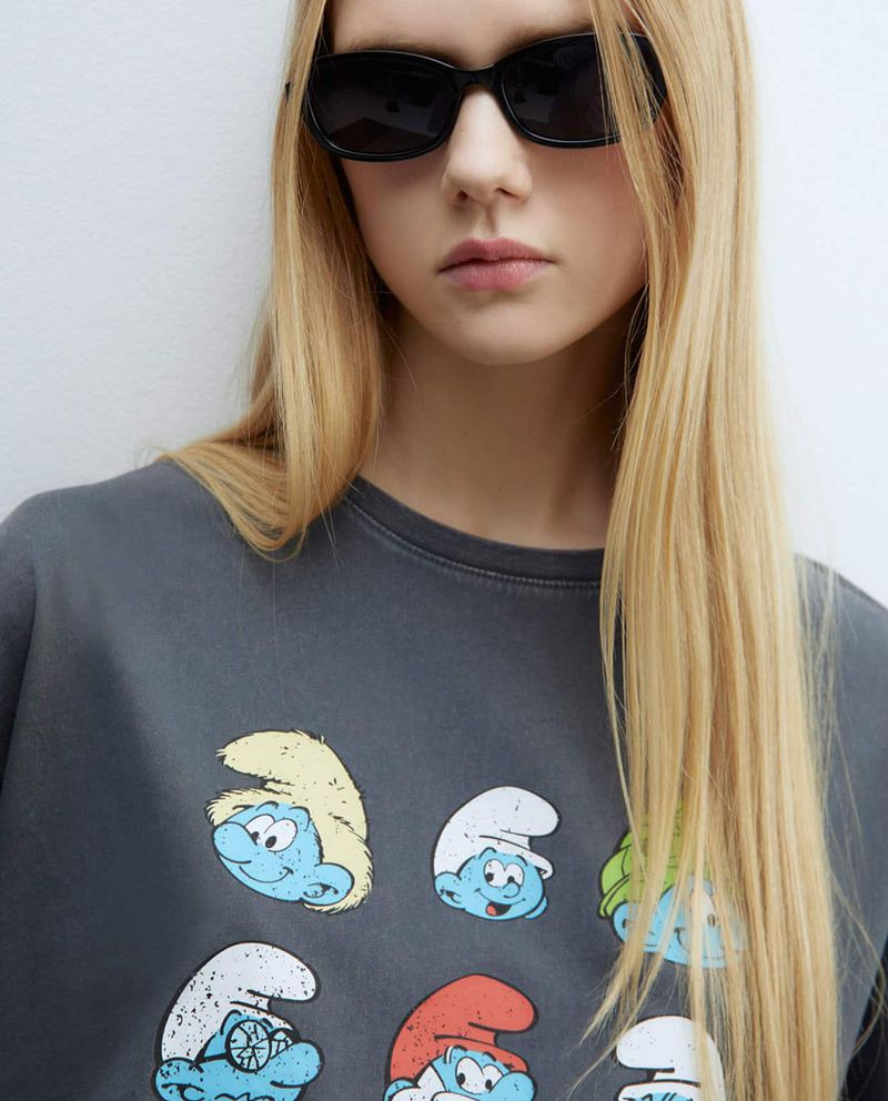104873320-Camiseta-Sfera-estampada-manga-corta-para-mujer
