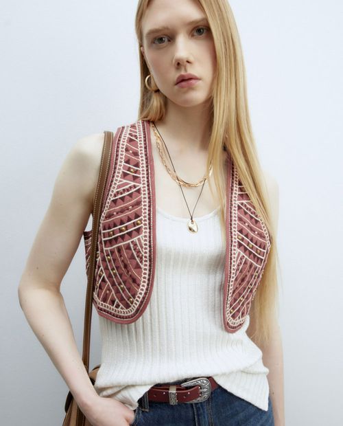 Chaleco Sfera con textura para mujer
