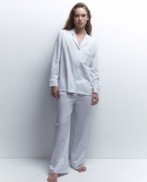 Pijama con pantalón Sfera rayada para mujer