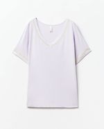 104871784-Camiseta-de-pijama-Sfera-blanca-manga-corta-para-dama