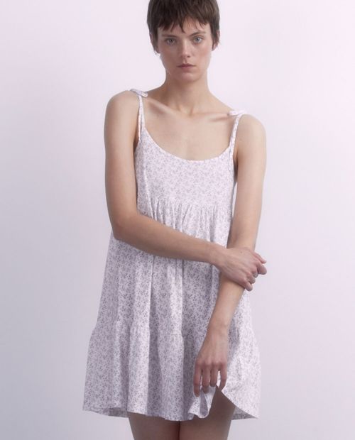 Camisón Sfera estampado de tirantes para mujer