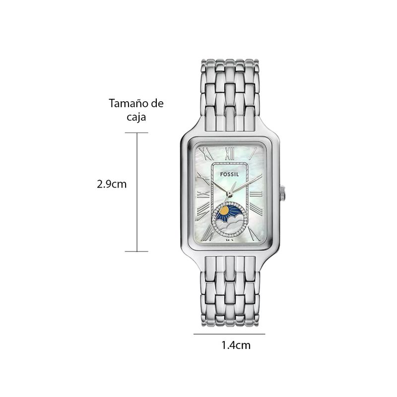 104885396-Reloj-Fossil-analogo-de-acero-inoxidable-plateado-para-mujer