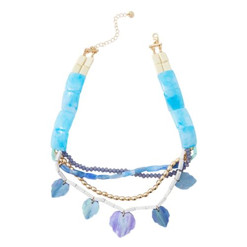 Choker multicolor de resina para mujer
