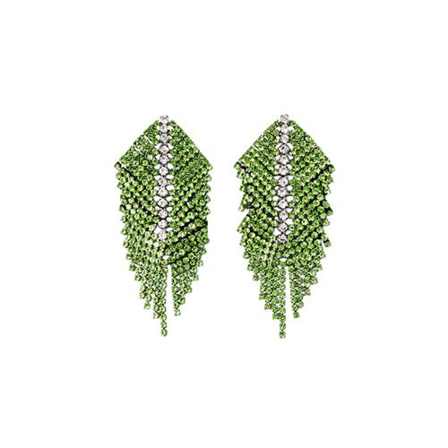 Aretes color verde para mujer