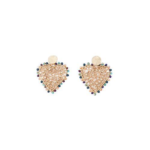Aretes en forma de corazón para mujer