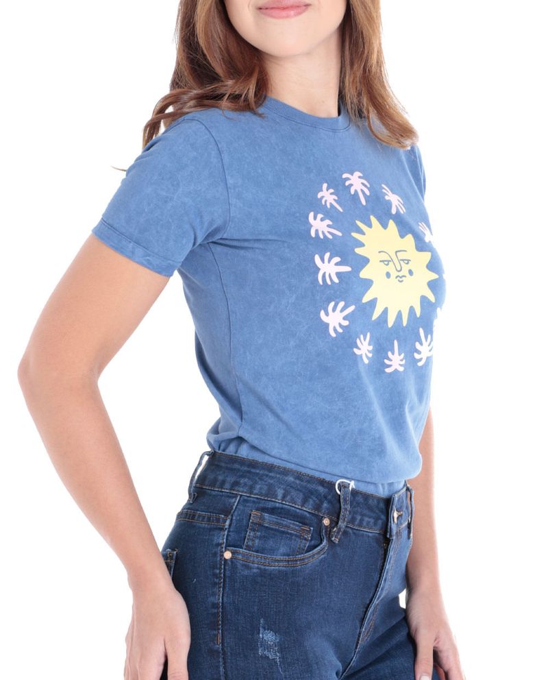104825703-Camiseta-Orange-estampada-manga-corta-para-mujer