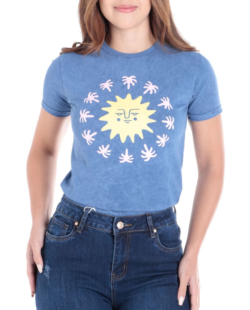 104825703-Camiseta-Orange-estampada-manga-corta-para-mujer