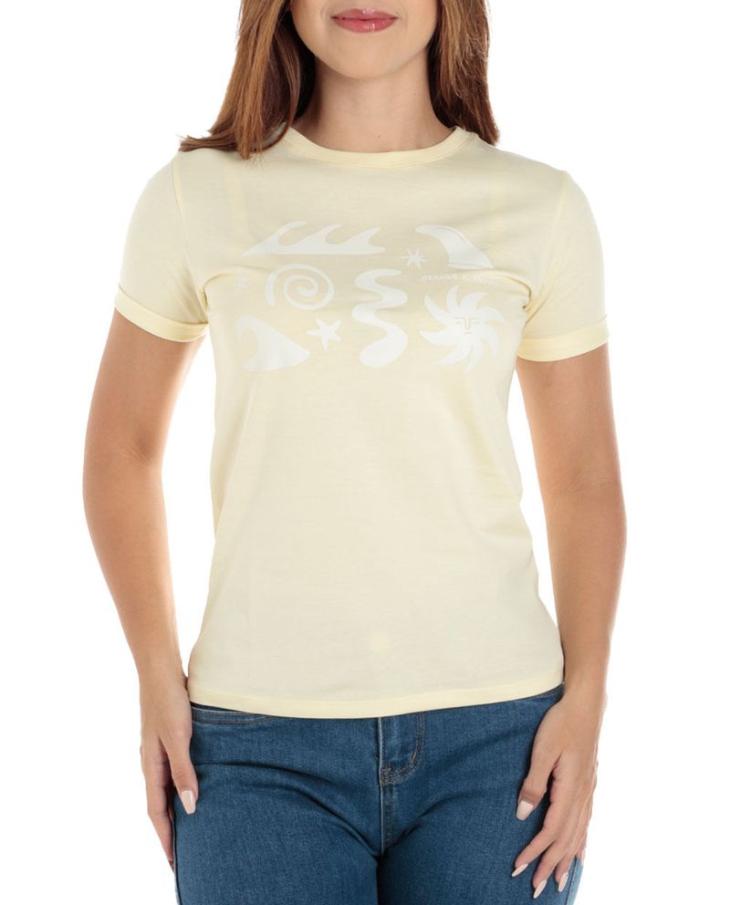 104825708-Camiseta-Orange-estampada-manga-corta-para-mujer
