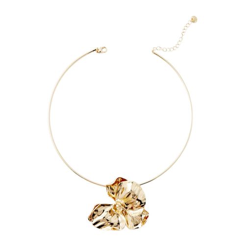 Choker con dije de flor para mujer