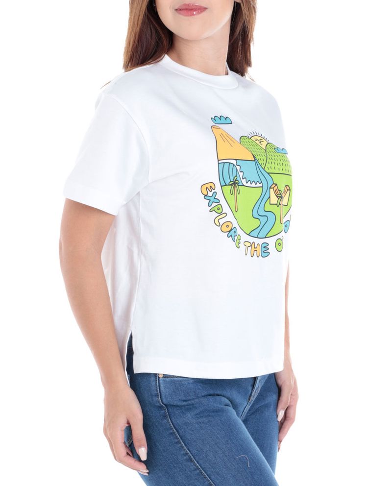 104825723-Camiseta-Orange-estampada-manga-corta-para-mujer