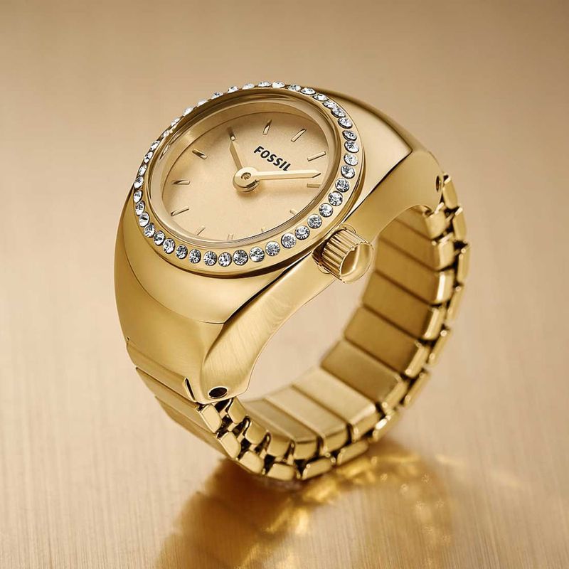 104629592-Reloj-anillo-Fossil-analogo-de-acero-inoxidable-dorado-para-mujer