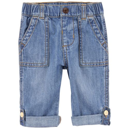 Jeans azul lavado para bebé niño
