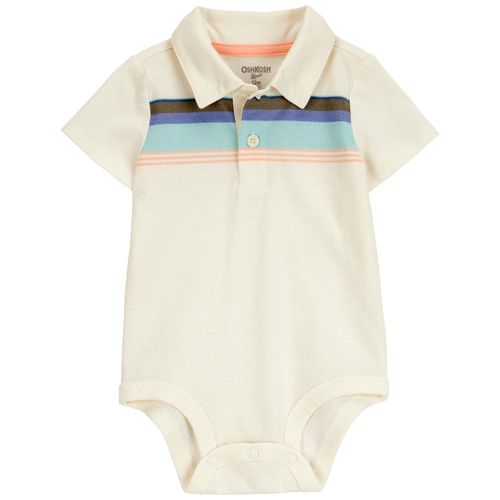 Mameluco beige a rayas bebé niño