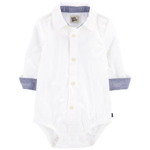 Mameluco bicolor sólido bebé niño