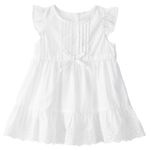 Vestido-blanco-solido-para-bebe-niña-104882690