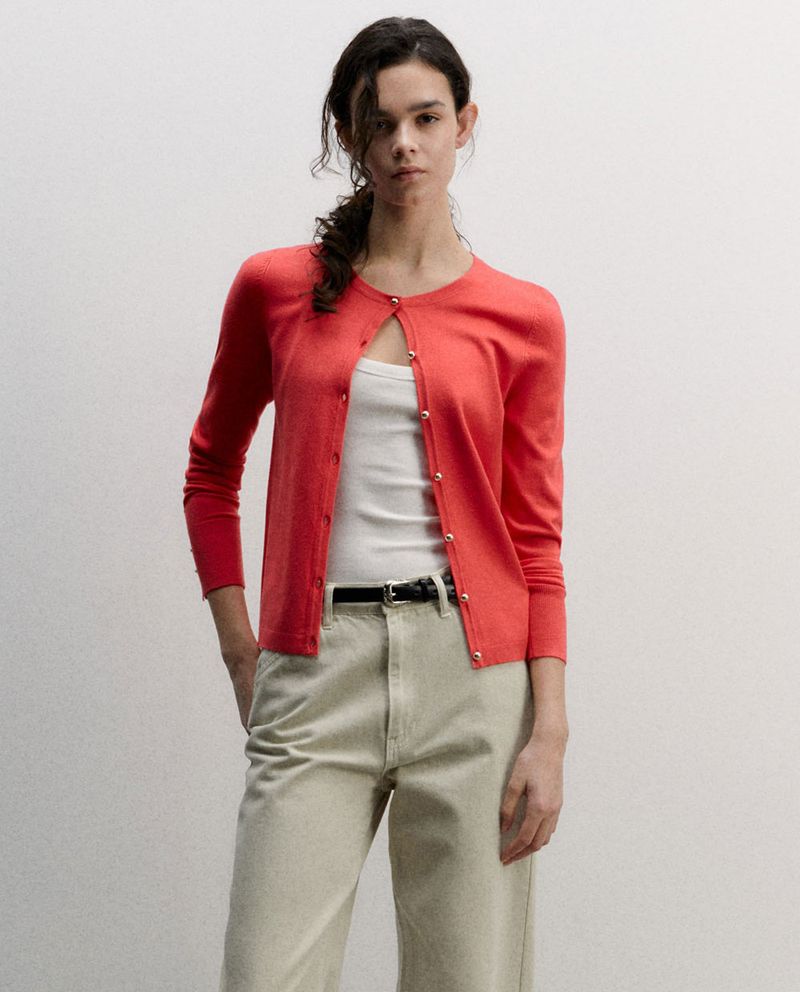 104873489-Sueter-Sfera-cardigan-rosado-para-mujer