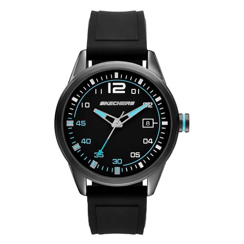 Reloj Skechers análogo de silicona color negro para hombre
