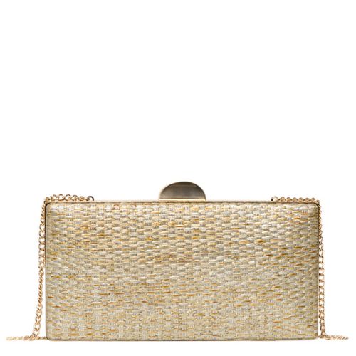 Cartera clucth Sfera color dorado para mujer