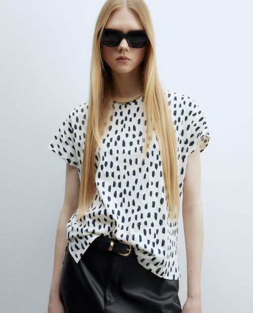 Camiseta Sfera estampada manga corta para mujer