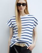104873287-Camiseta-Sfera-rayada-manga-corta-para-mujer