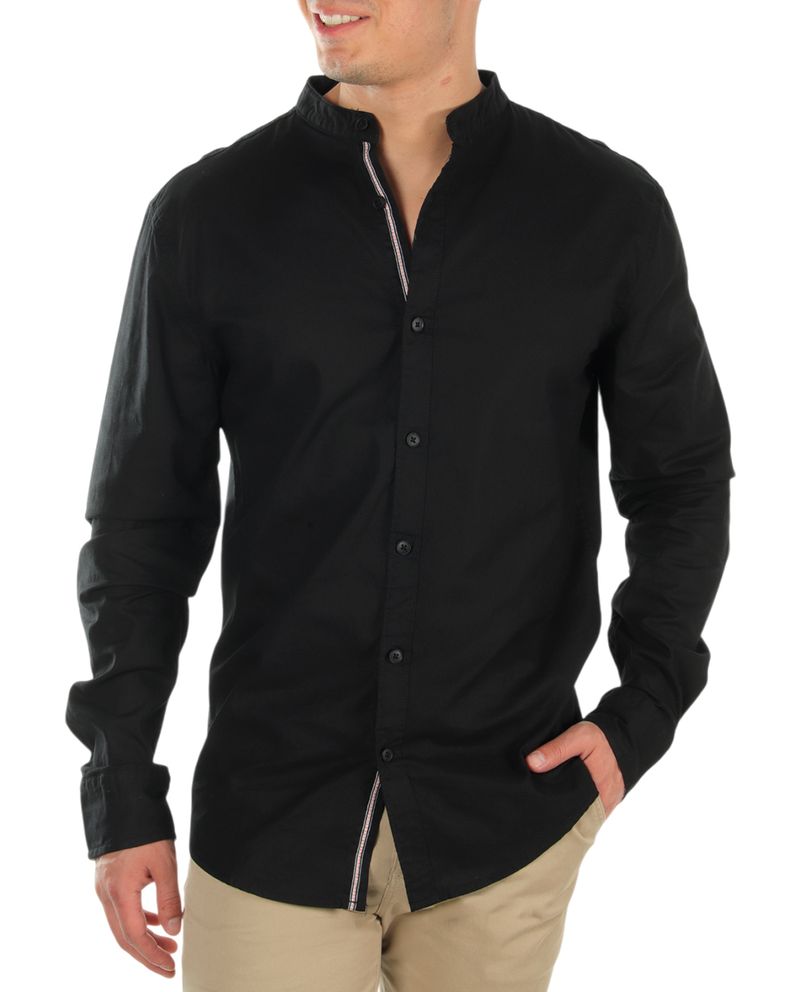 104693159-Camisa-casual-de-lino-Unexpected-negra-solida-para-hombre