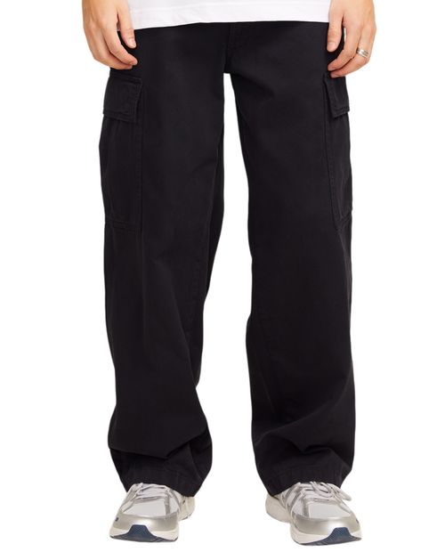 Pantalón cargo Jack and Jones wide fit sólido para hombre
