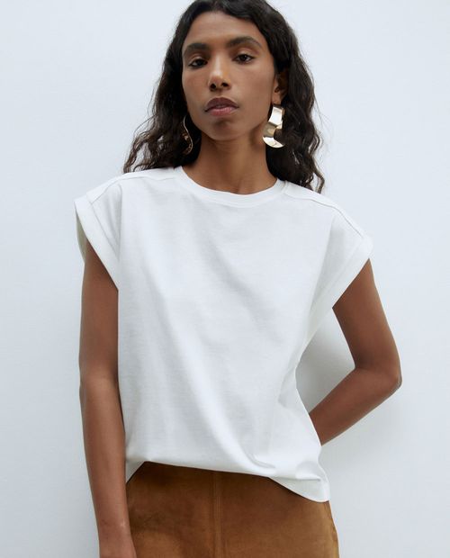 Camiseta Sfera blanca manga corta para mujer