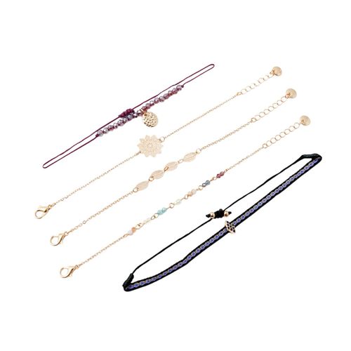 Set de 5 pulseras multicolor para mujer