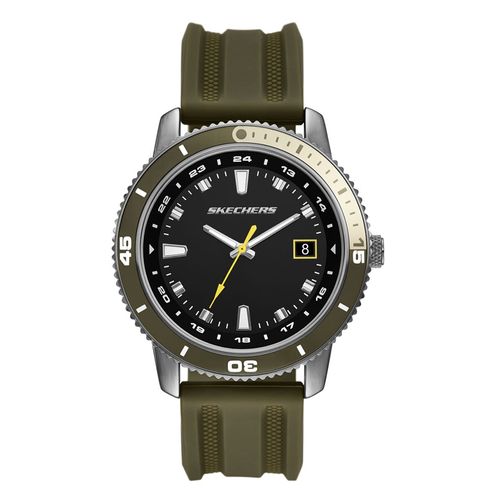 Reloj Skechers análogo silicón color verde para hombre