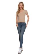 104881359-Camiseta-Active-Basic-beige-manga-corta-para-mujer