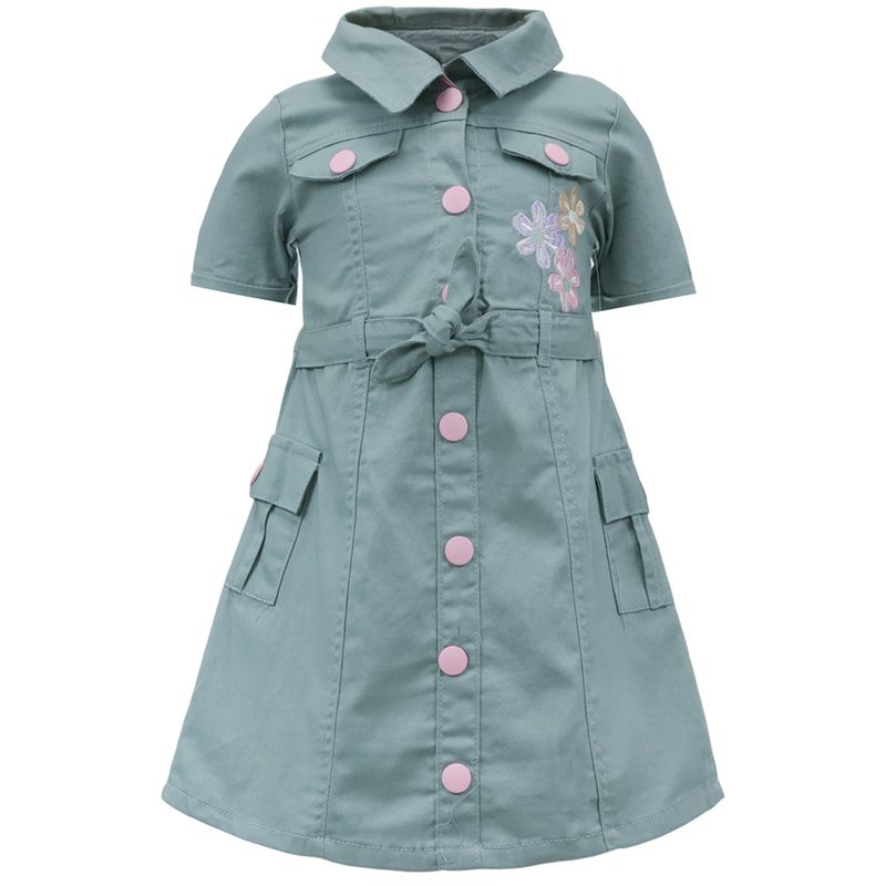 Set-de-2-vestidos-bicolor-con-estampado-de-flores-para-niña-104820299