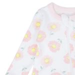 Set-de-2-pijamas-bicolor-con-estampado-de-flores-para-bebe-niña-104847318