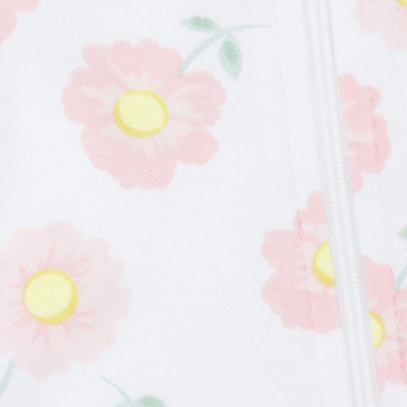 Set-de-2-pijamas-bicolor-con-estampado-de-flores-para-bebe-niña-104847318
