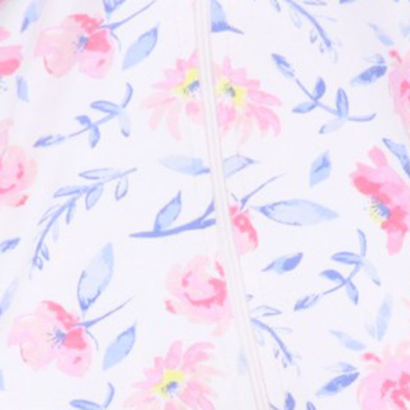 Set-de-2-pijamas-bicolor-con-estampado-de-flores-para-bebe-niña-104847321