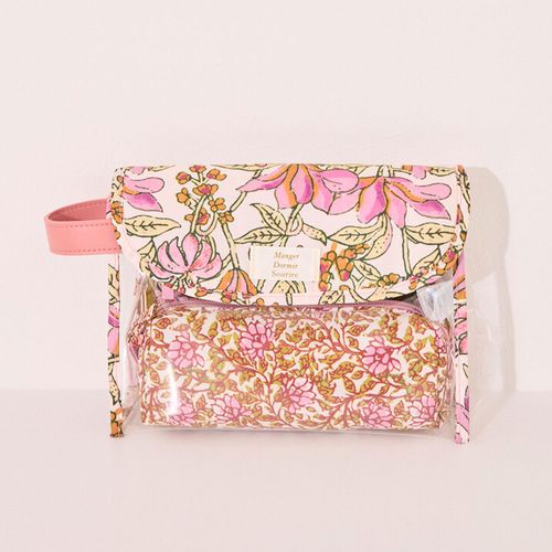 Set de 3 cosmetiquera estampada para mujer