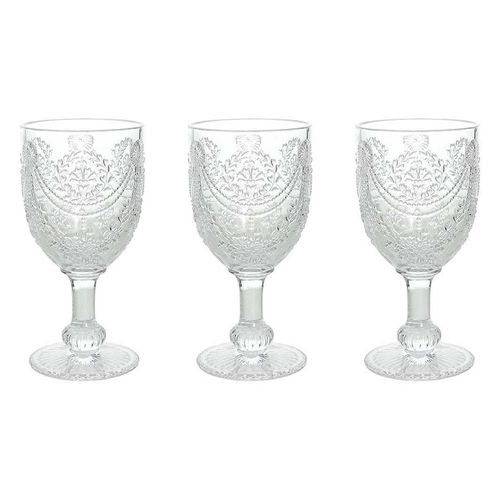 Set de 3 copas de vidrio