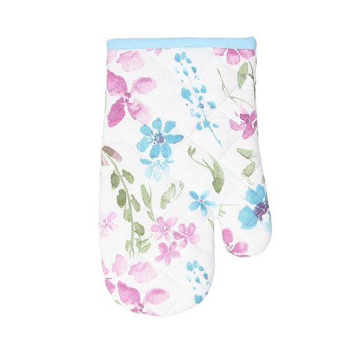 Set de guantes para cocina floral multicolor