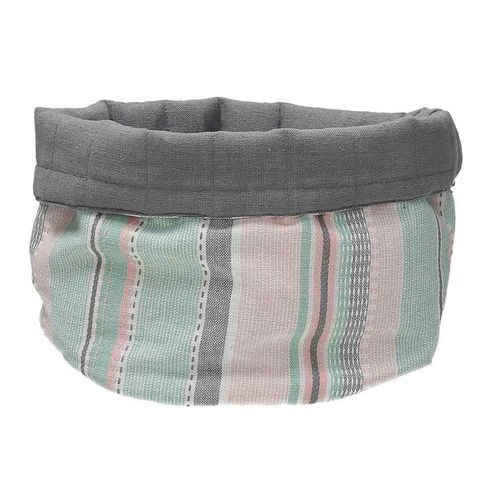 Panera redonda estampada de franjas